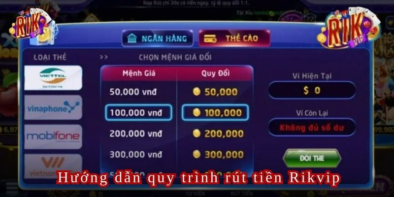 Đăng nhập tài khoản là bước đầu tiên để thực hiện rút tiền Rikvip thành công