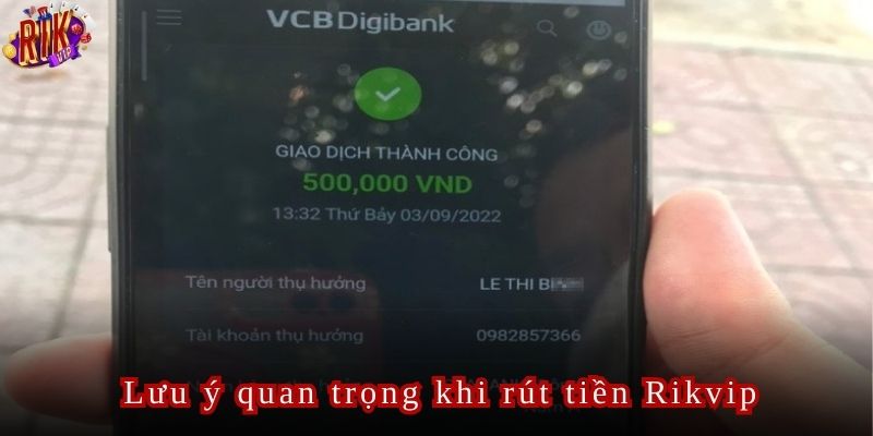 Chụp ảnh màn hình giao dịch để có bằng chứng khi xử lý vấn đề rút tiền Rikvip